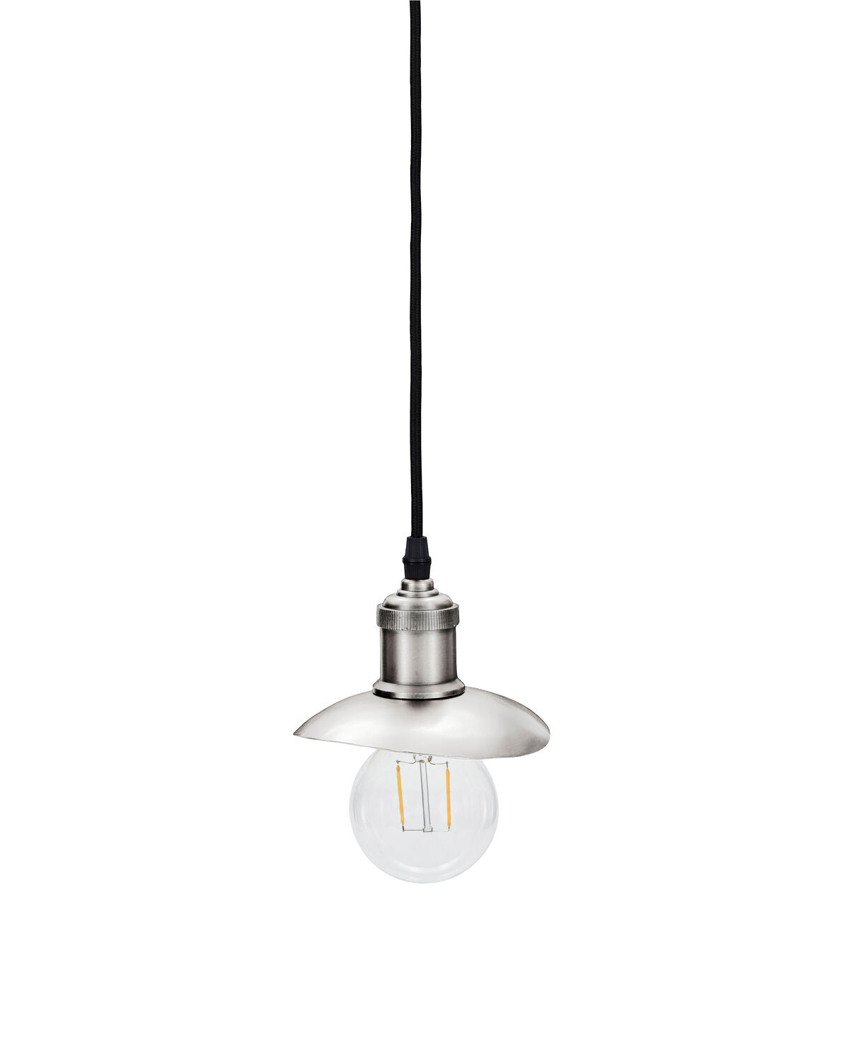 Lampskärm, HDHatt, Borstat silver