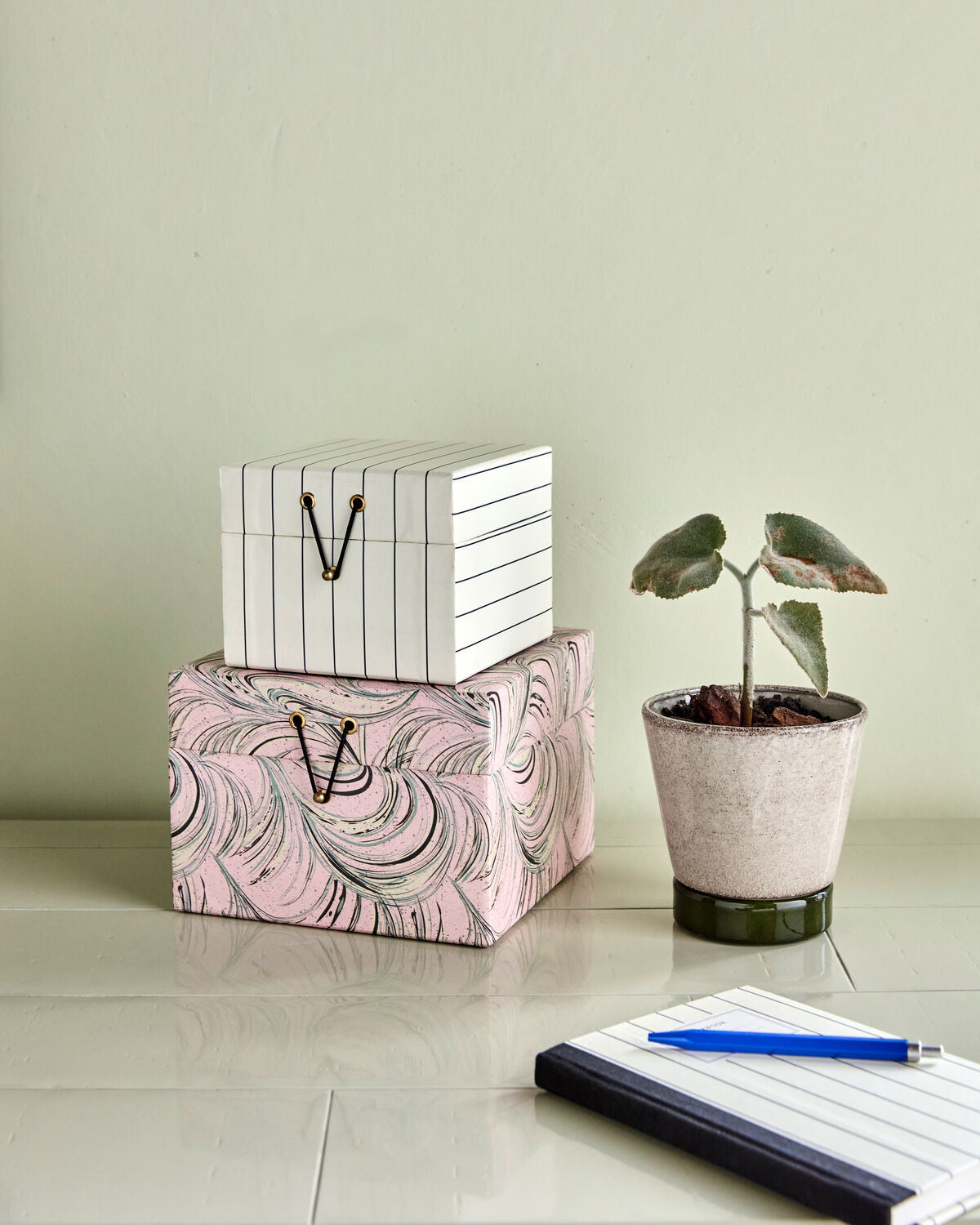 Förvaringslådor, HDkeep, Sand, Rosa