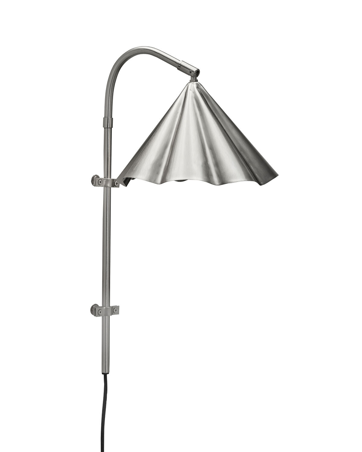 Vägglampa, HDFlola, Borstat silverfärg
