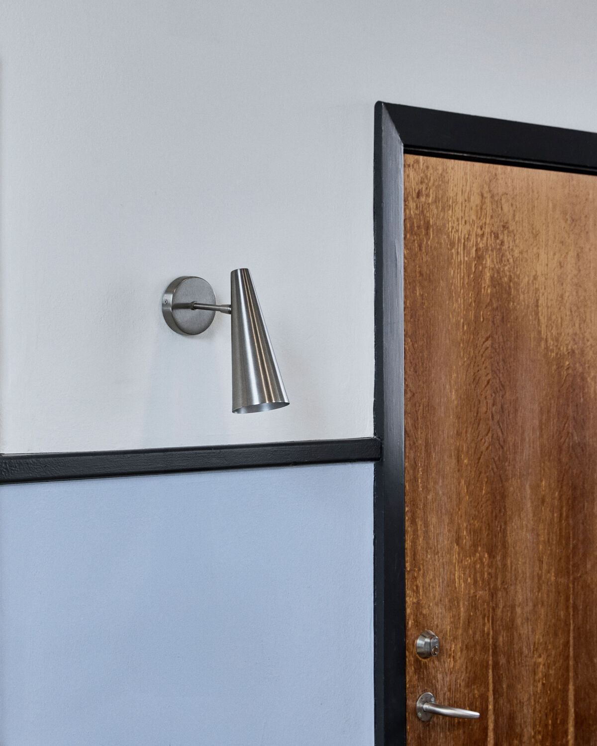 Vägglampa, HDPrecise, Silver finish