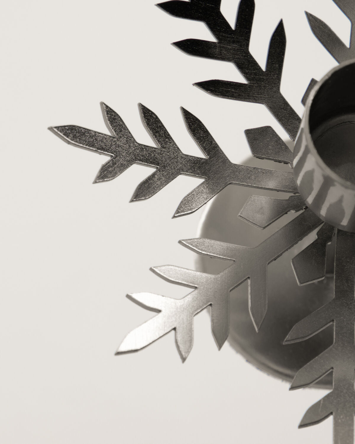 Ljusstake, HDSnowflake, Silver finish