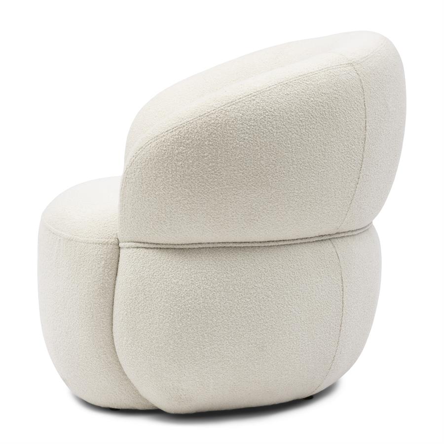 Riviera Maison, San Remo snurrfåtölj i bouclé – Simply White