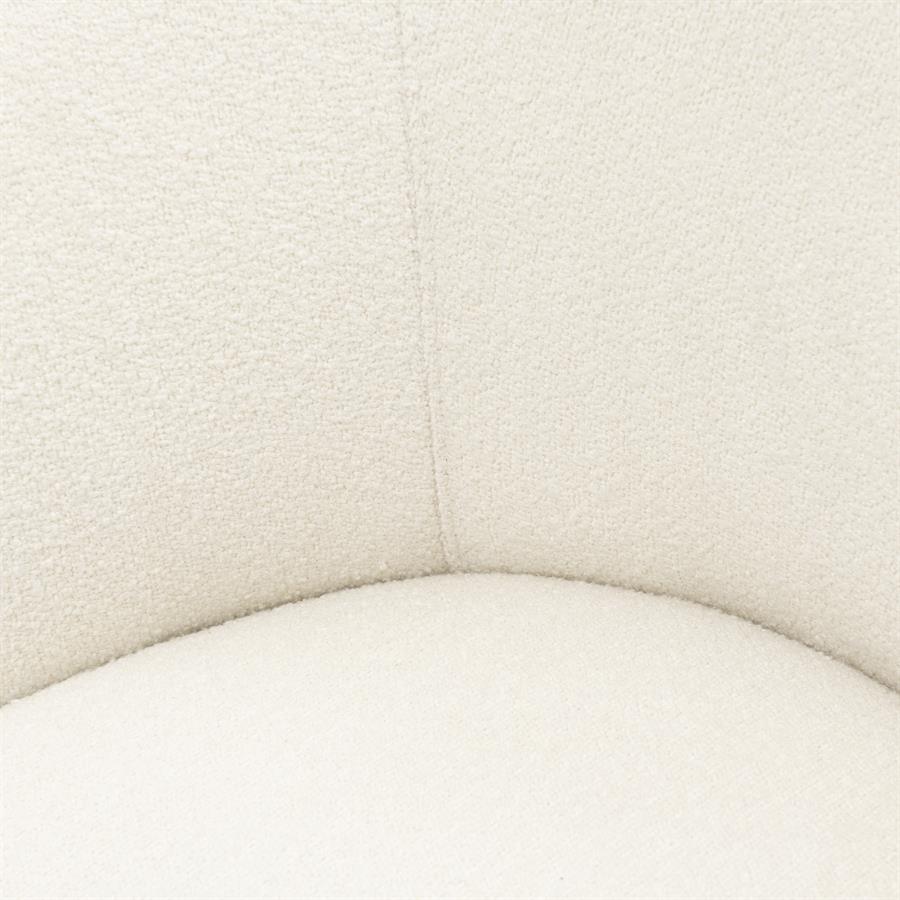 Riviera Maison, San Remo snurrfåtölj i bouclé – Simply White