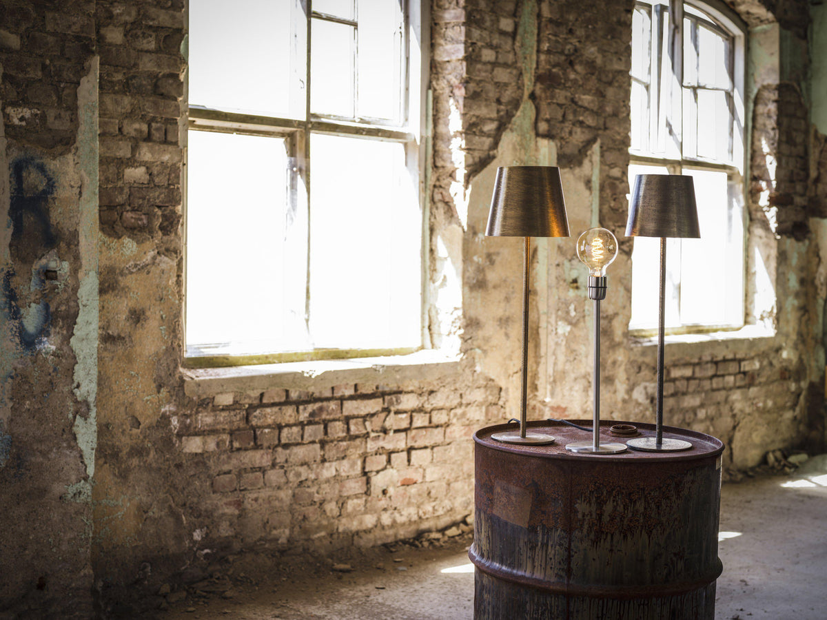Base Lampfot – Beaten silver 45 cm