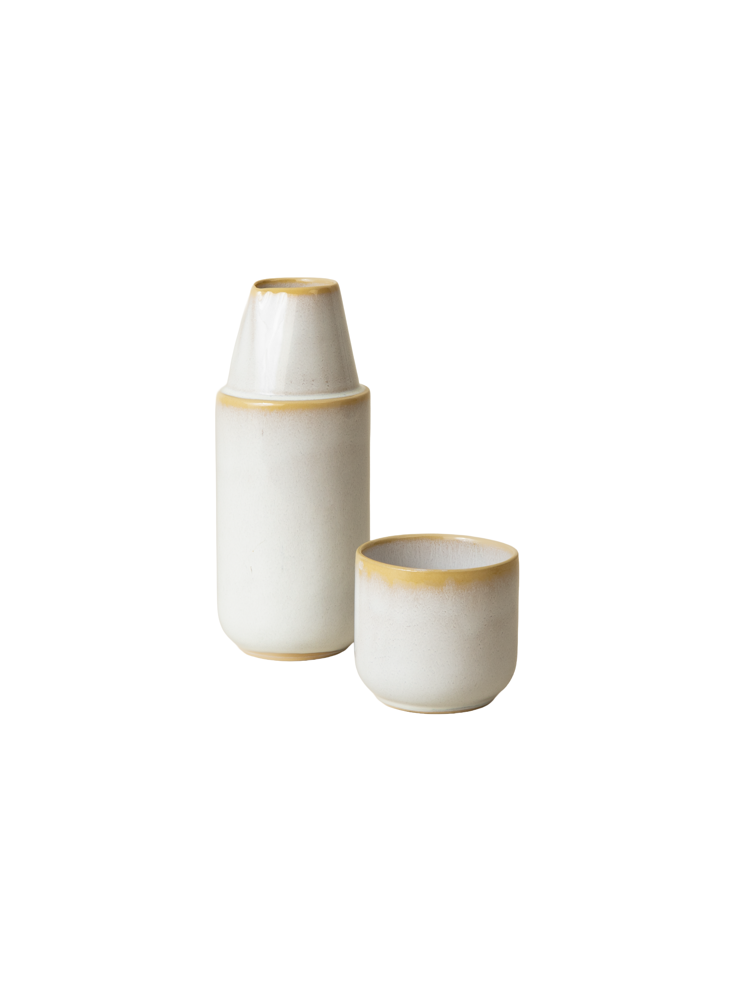 Flaska med kopp – Amazonas vit