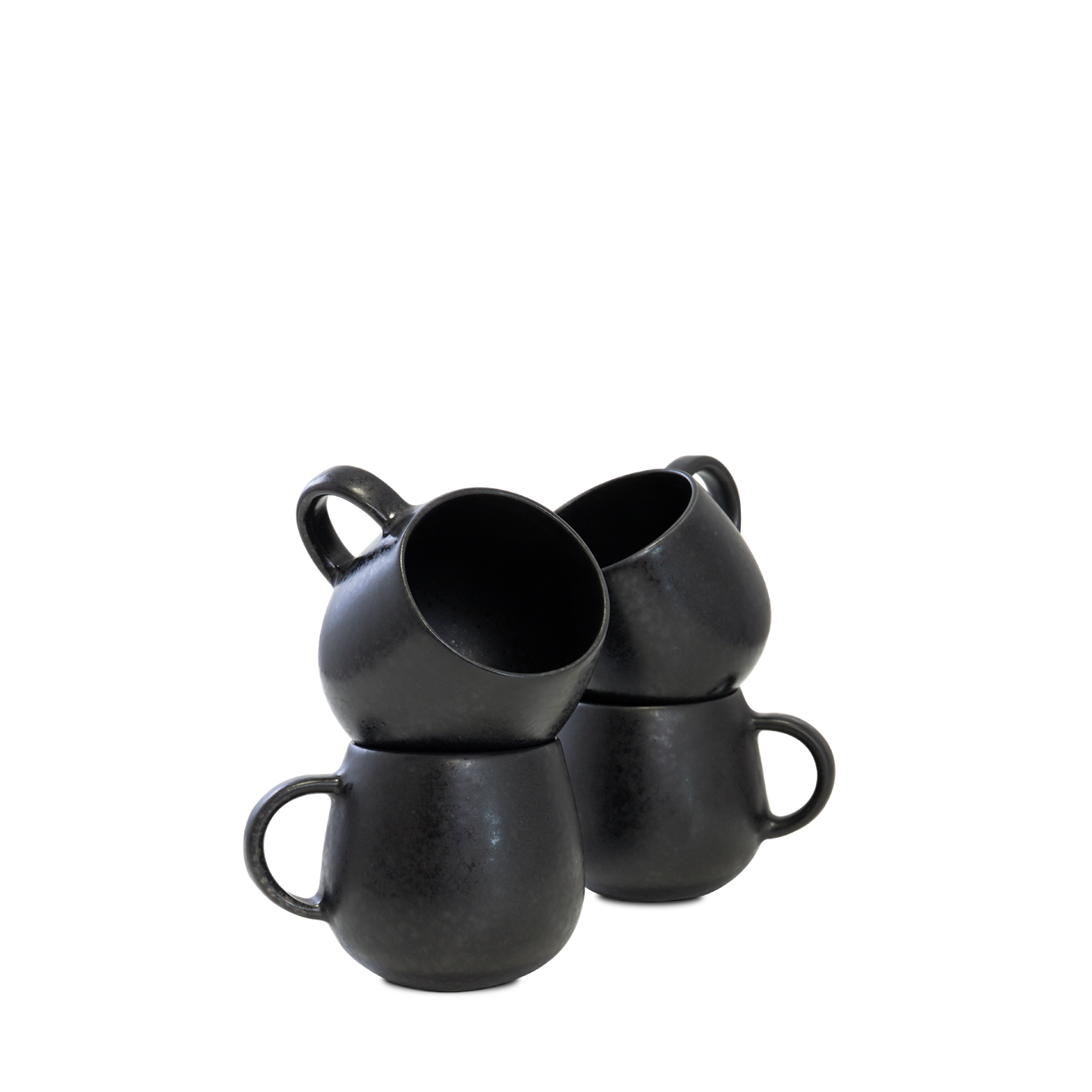 Black stone muggar (set om 2)
