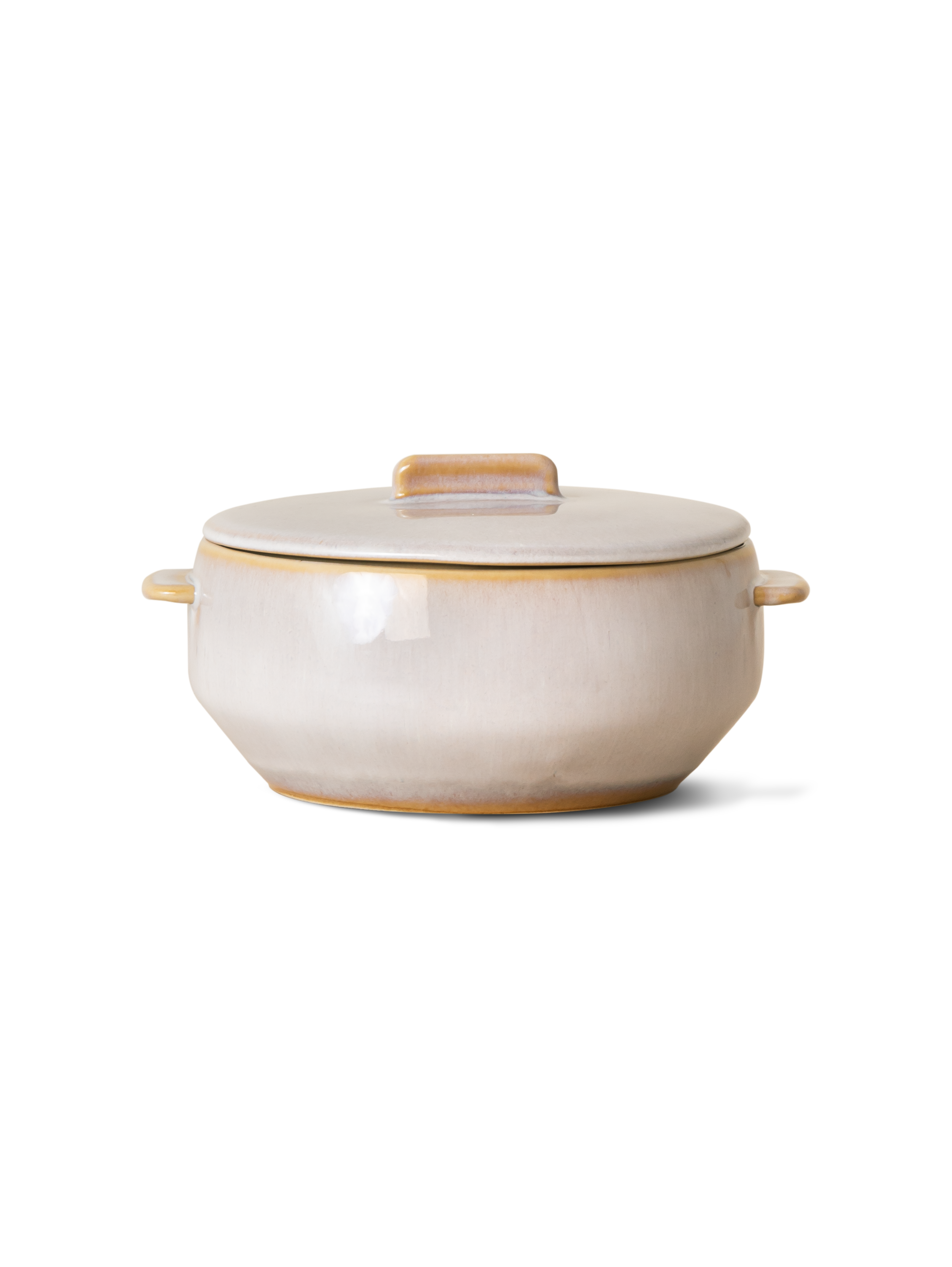 Stor serveringsgryta med lock (set om 2)