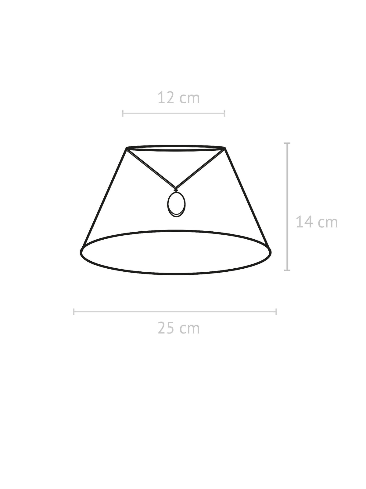 Empire Lampskärm – Franza vit 25 cm