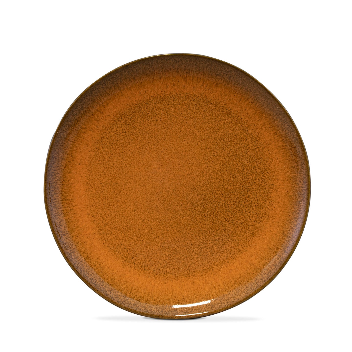 Blomfrön orange middagstallrik (set om 4) 28,5 cm