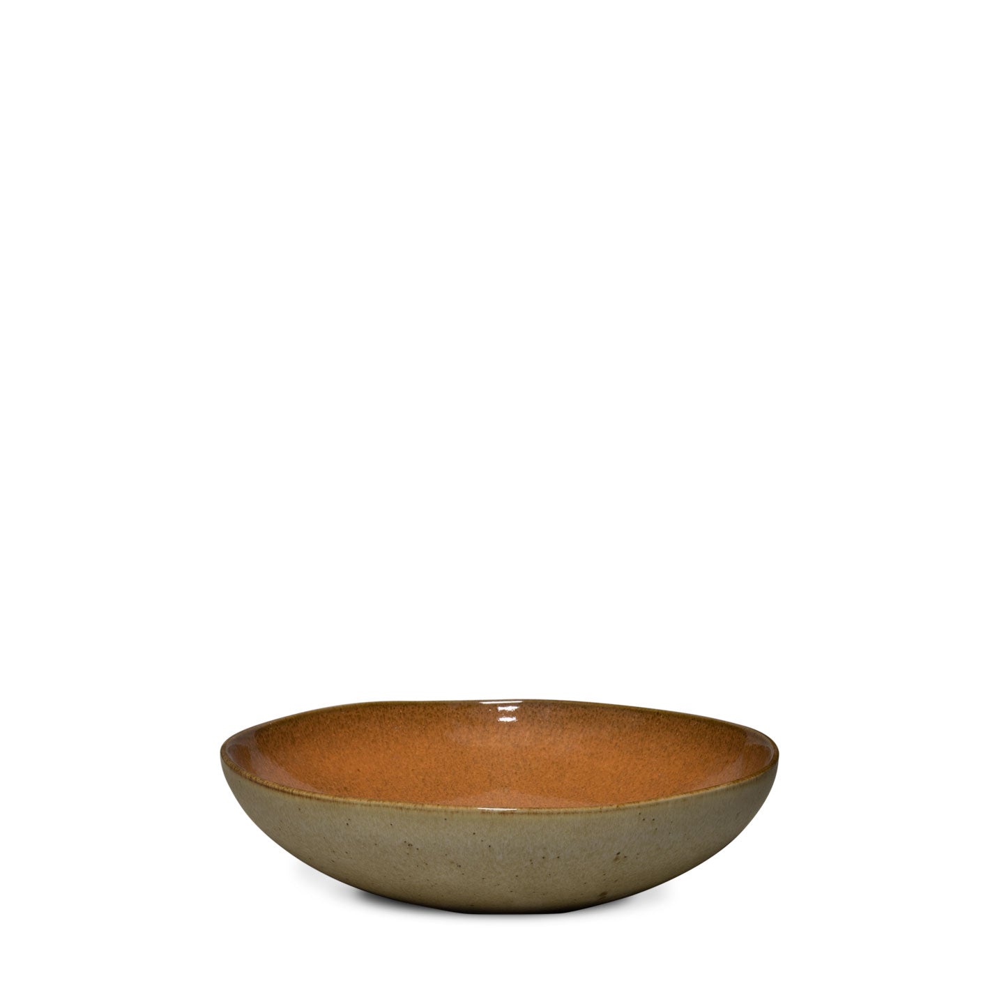 Blomfrön orange pastaskål (set om 4)