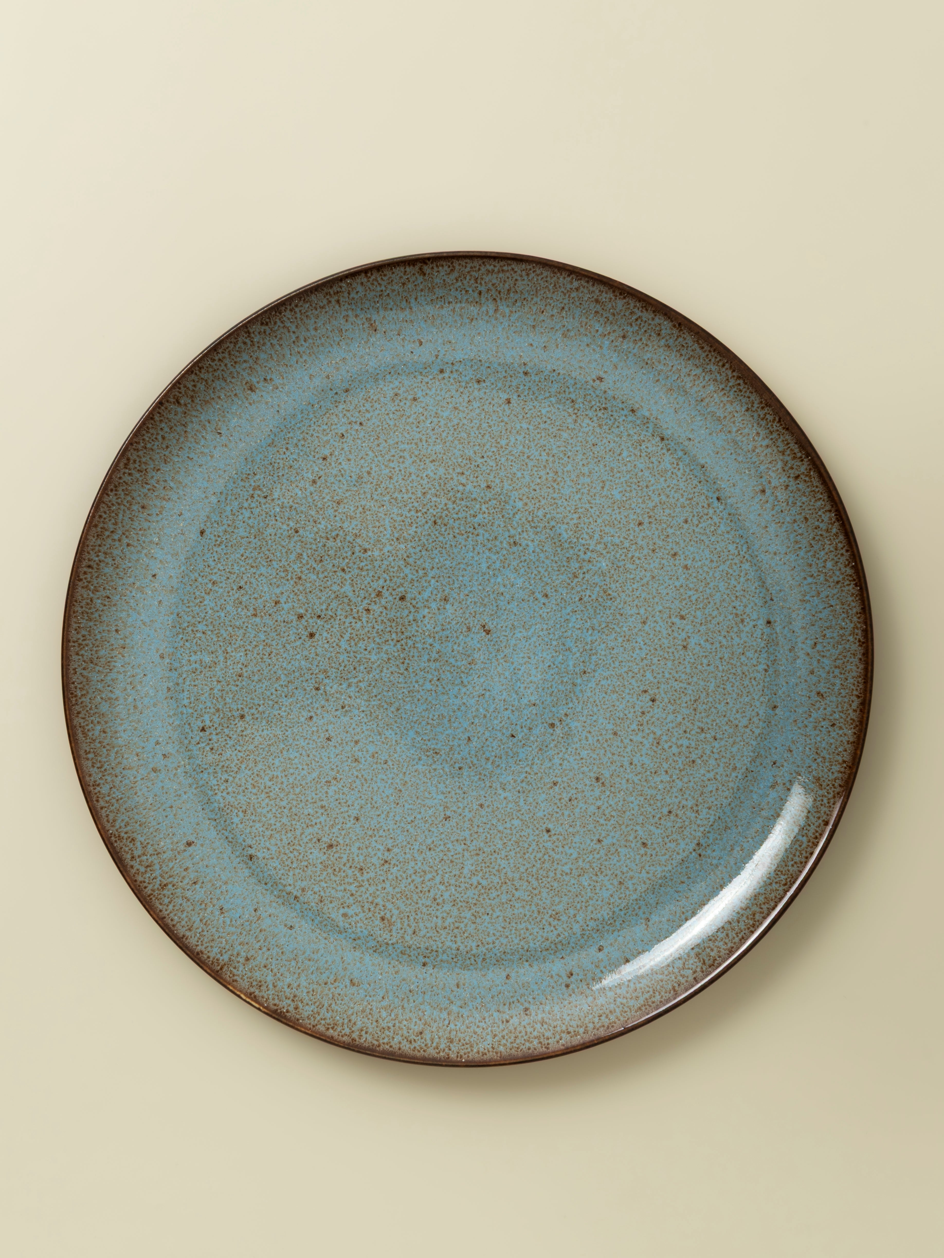 Blomfrön ljusblå middagstallrik (set om 4) 28,5 cm