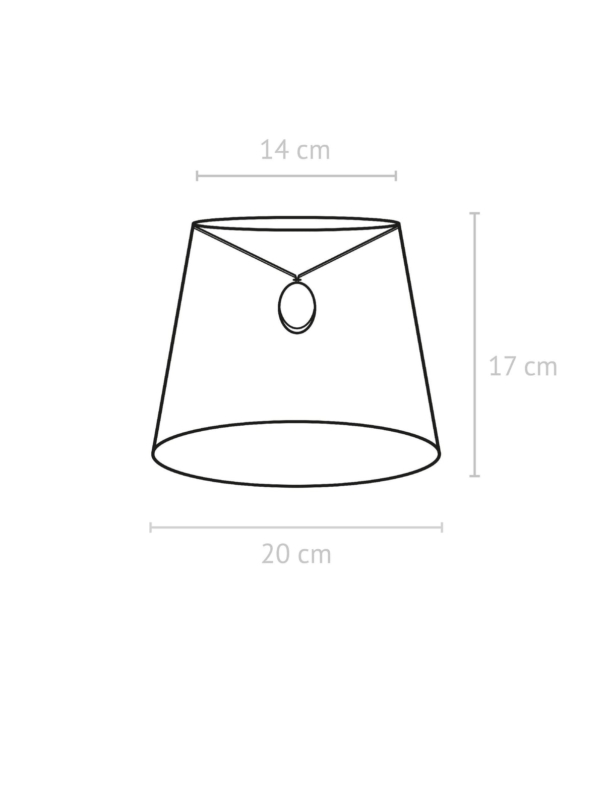 Mia Lampskärm – Cecil off-white 20 cm