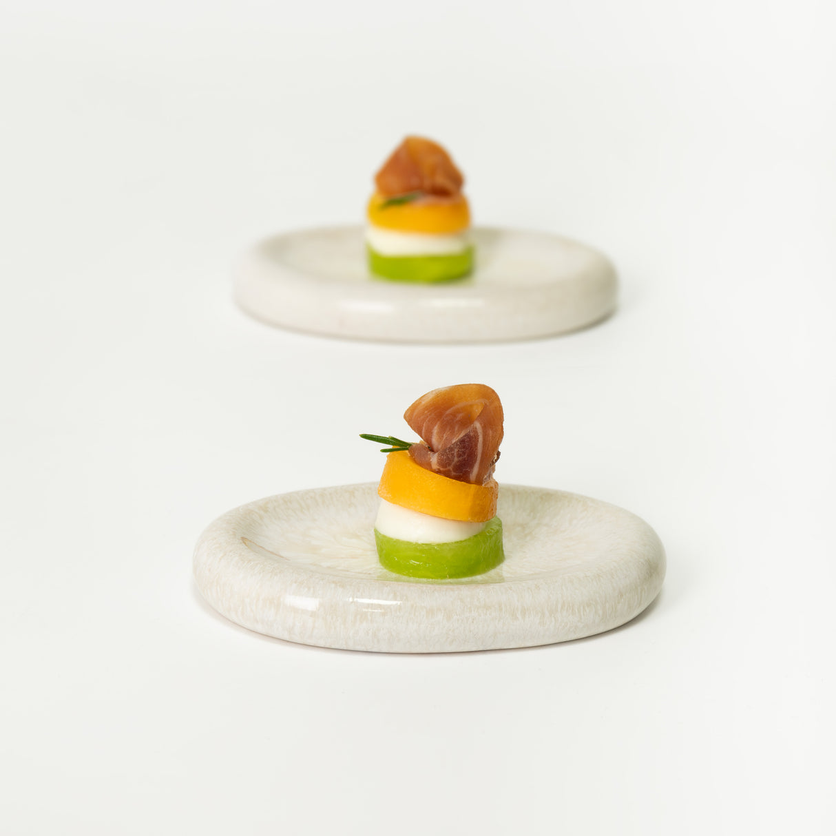 Quartzo opala - mini fat (set om 6)