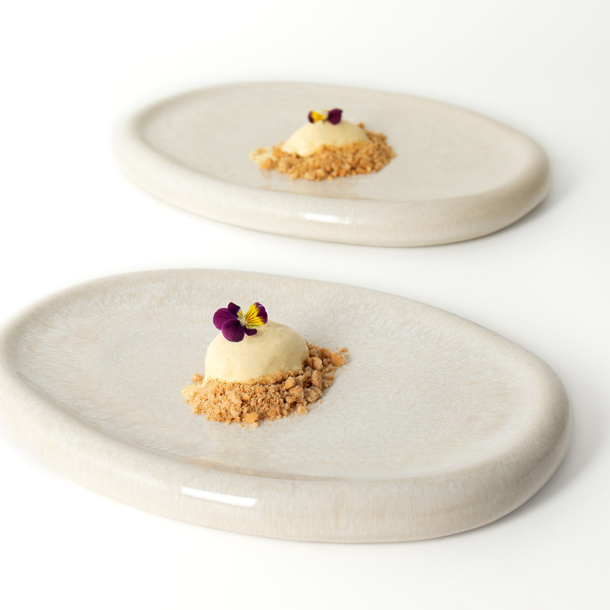 Quartzo cristal branco - medium fat (set om 6)