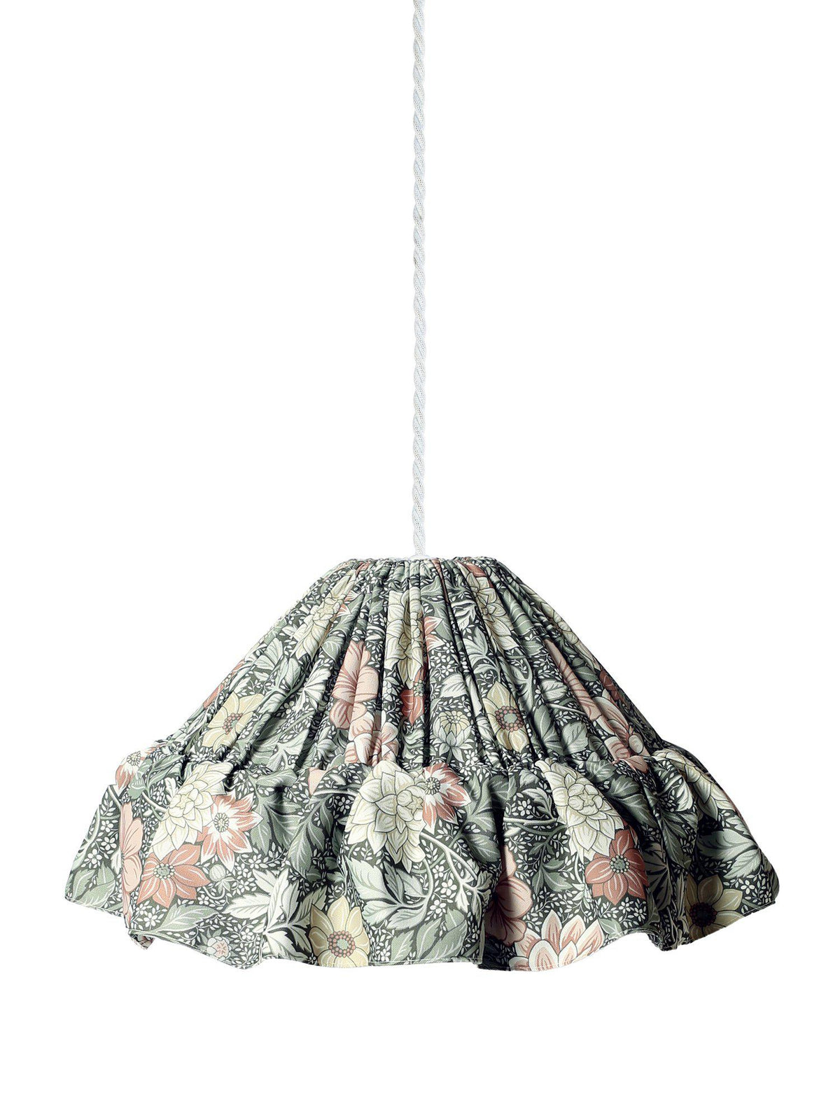 Stina Taklampa – Dahlia grön 40 cm