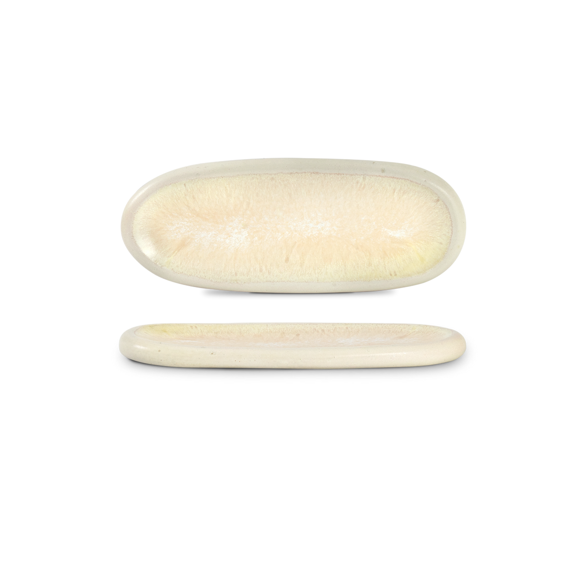 Quartzo opala - oval serveringsfat (set om 8)