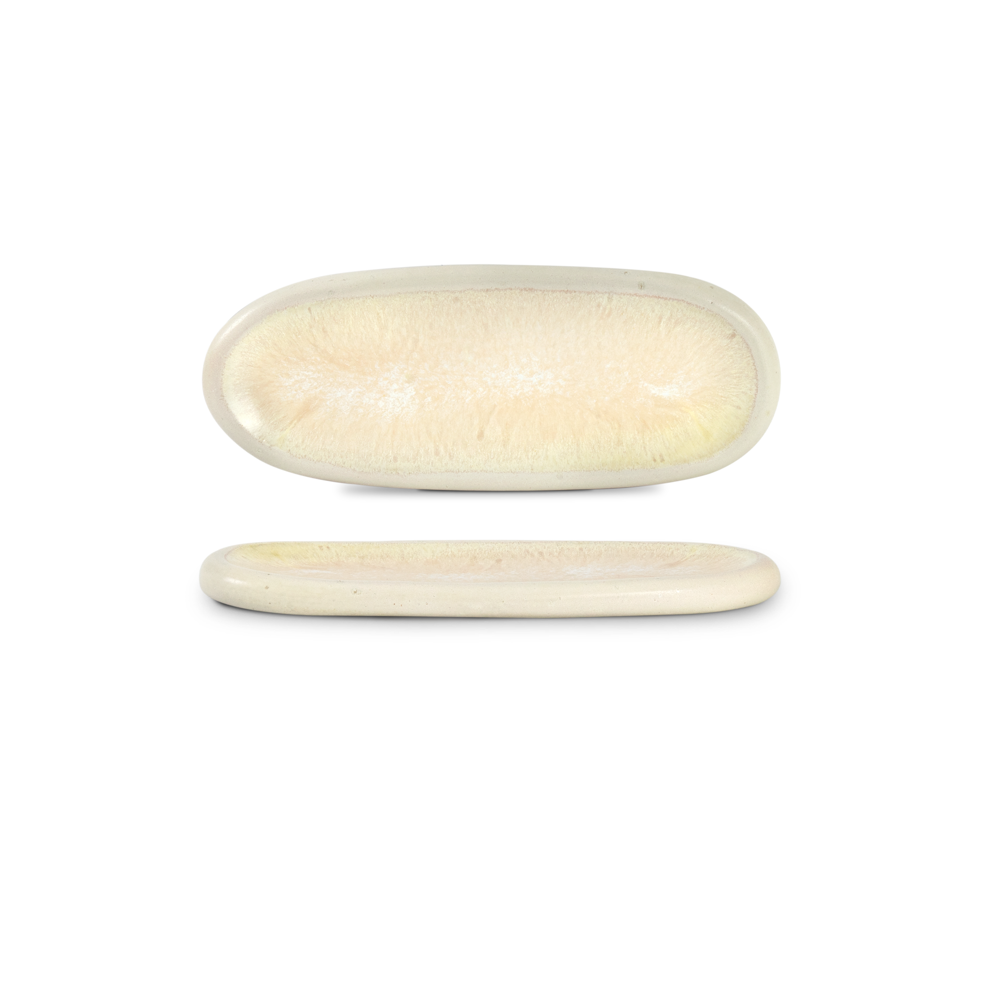 Quartzo opala - oval serveringsfat (set om 8)