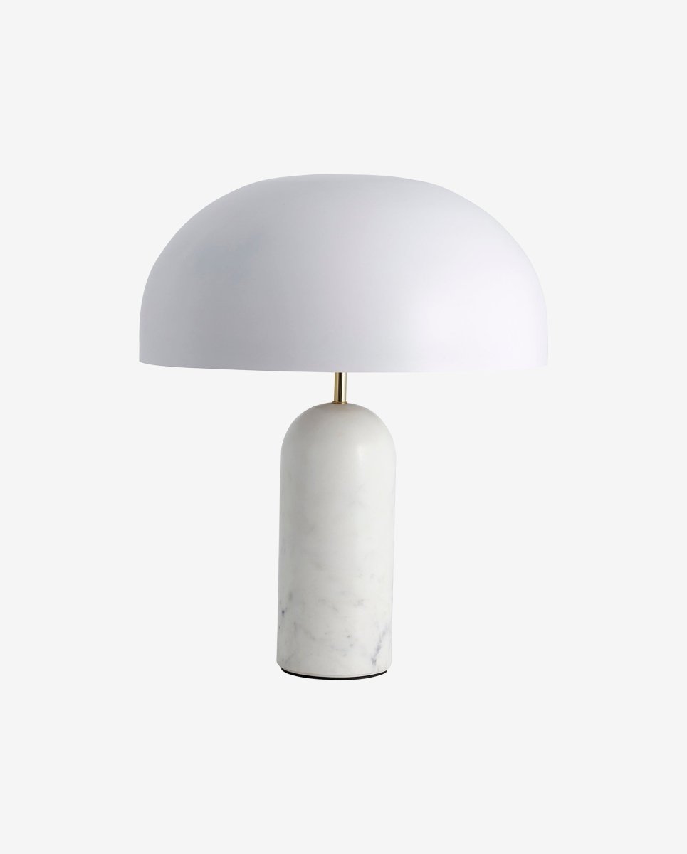 Nordal, ATLAS bordslampa med marmorfot – vit