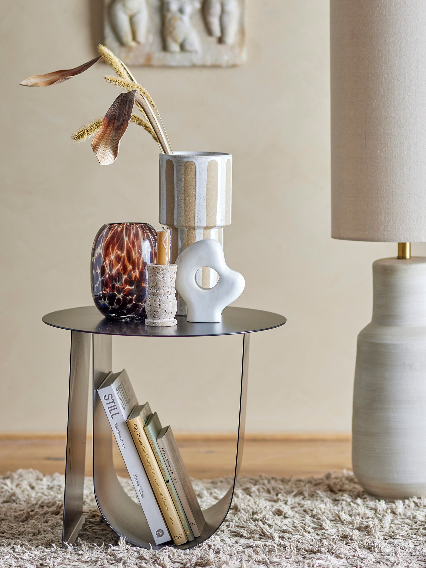Bloomingville, Cher sidobord, svart, metall