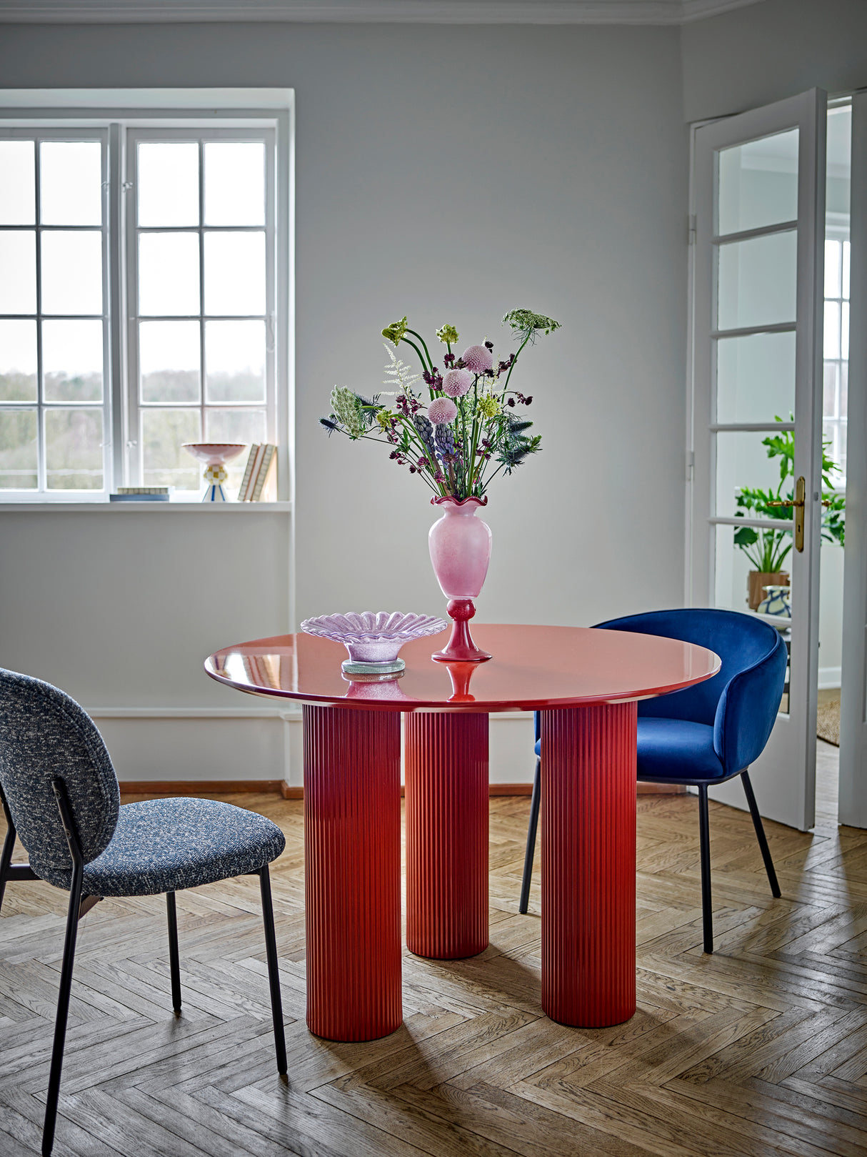 Bloomingville, Della matbord, rött, FSC100%, MDF®