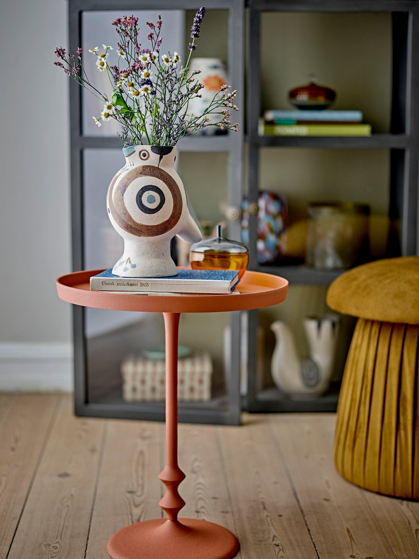 Bloomingvile, Roberta Pouf, gul, polyester