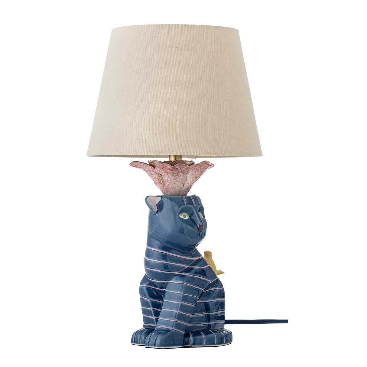 Bloomingville Eri bordslampa, multi, stengods (set om 2)