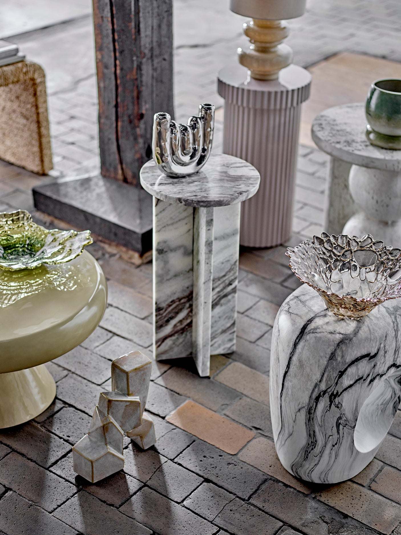 Bloomingville, Bard Sidobord, Natur, Stengods