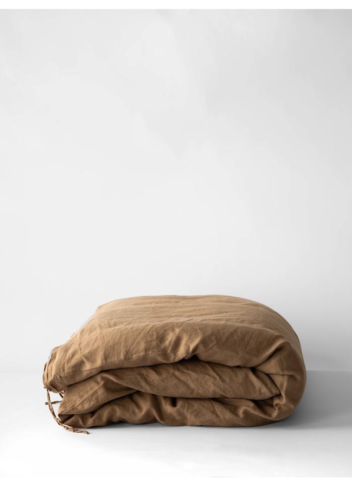Påslakan linne hazelnut, 140x200 cm