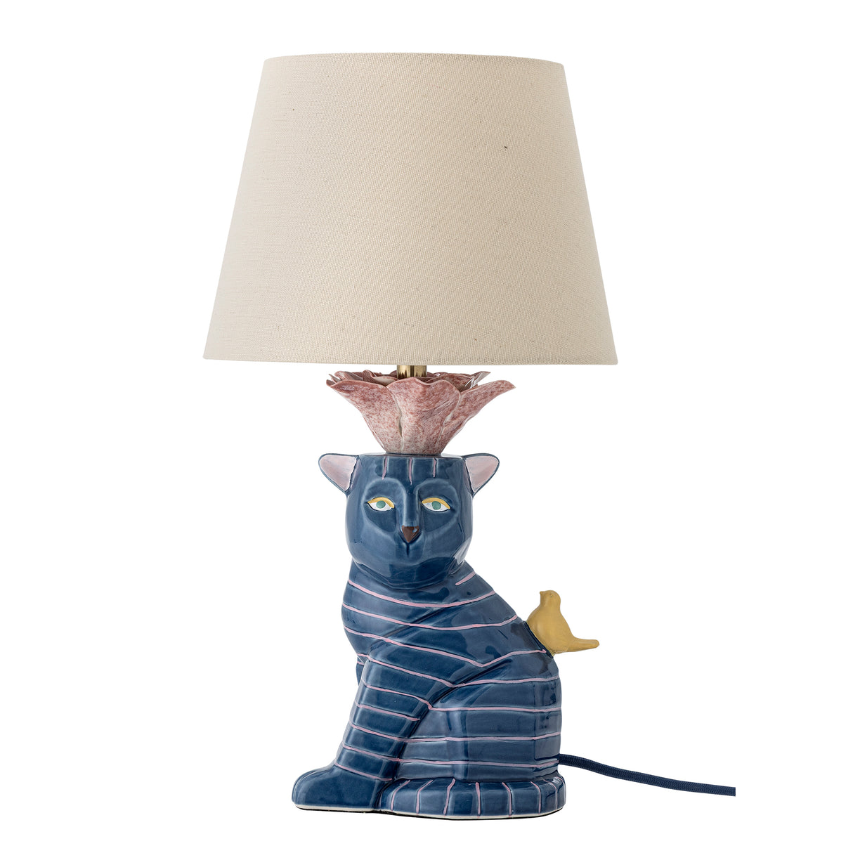 Bloomingville Eri bordslampa, multi, stengods (set om 2)