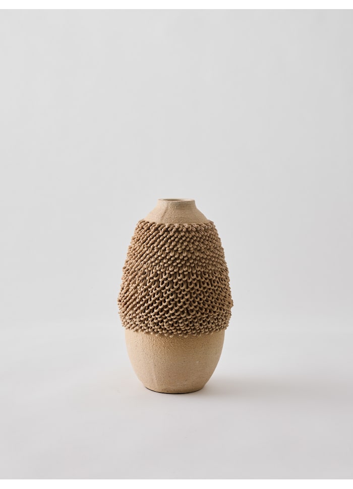 Aria vas brun, large 35 cm