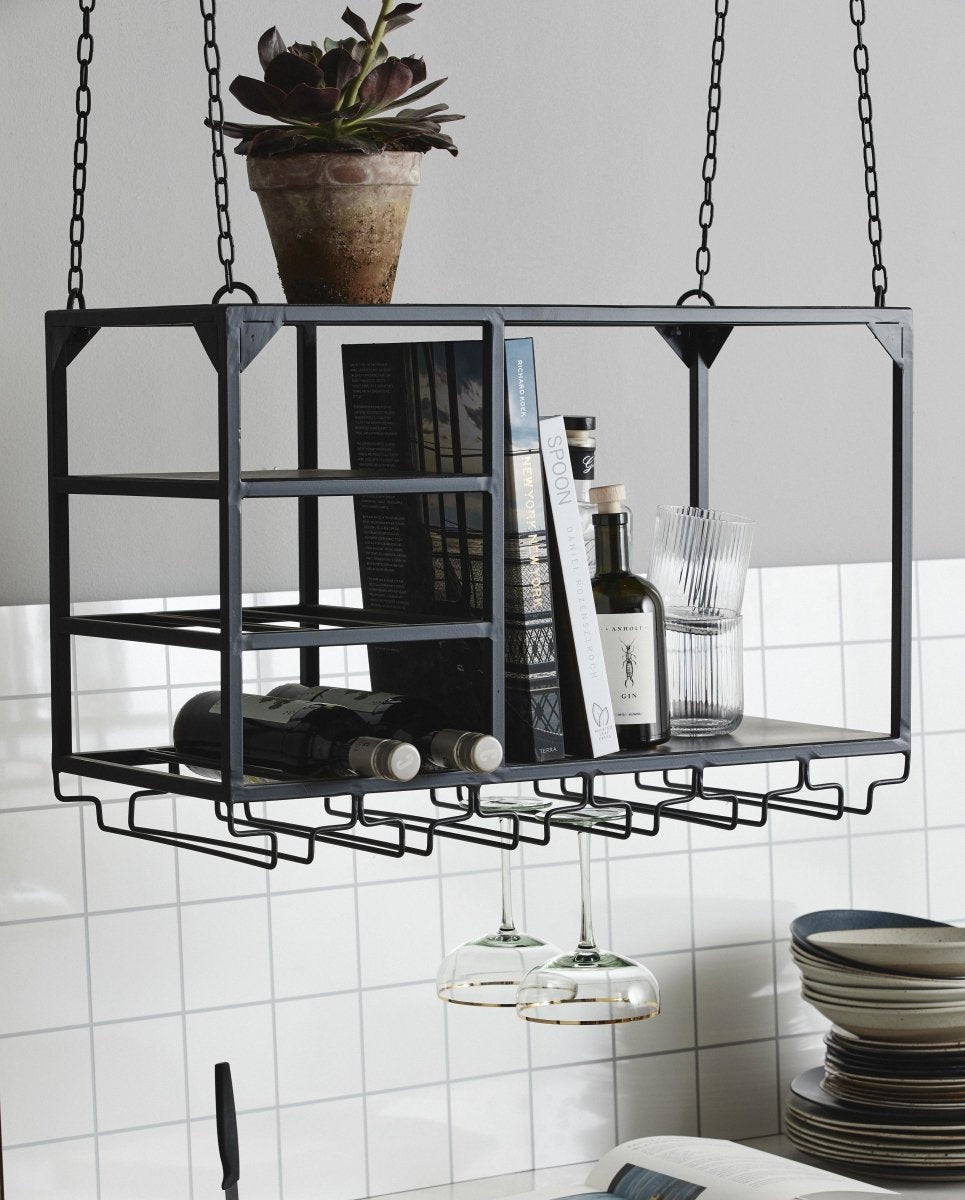 Nordal, LOFT hängande hylla, S – svart