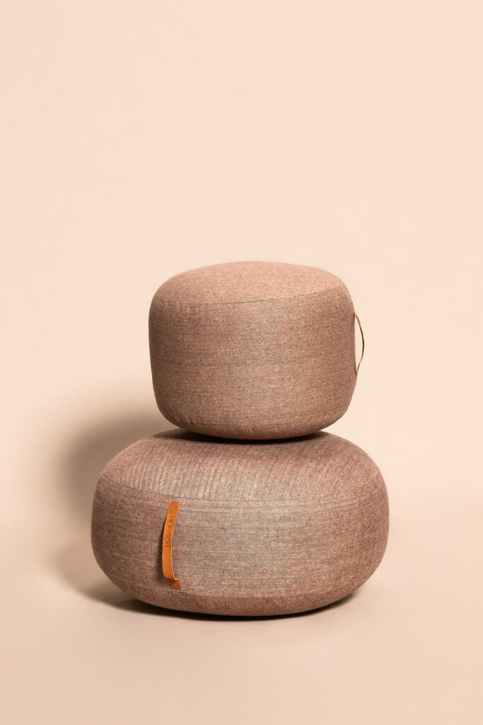 Hübsch, Mochi Sittpuff Brun Ø50 cm