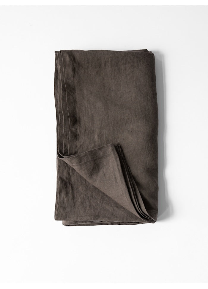 Underlakan linne taupe, 270x270 cm