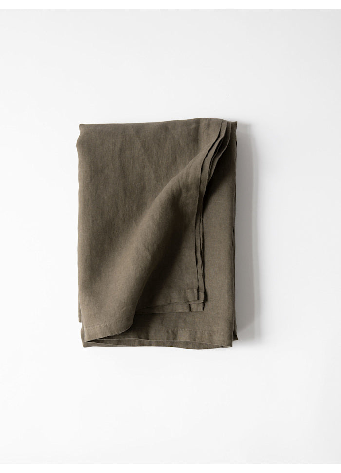Bordsduk linne taupe, 145x270 cm
