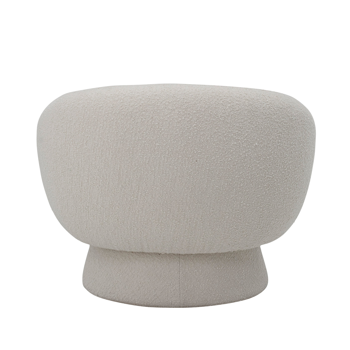 Bloomingville, Ted Lounge Chair, vit, polyester