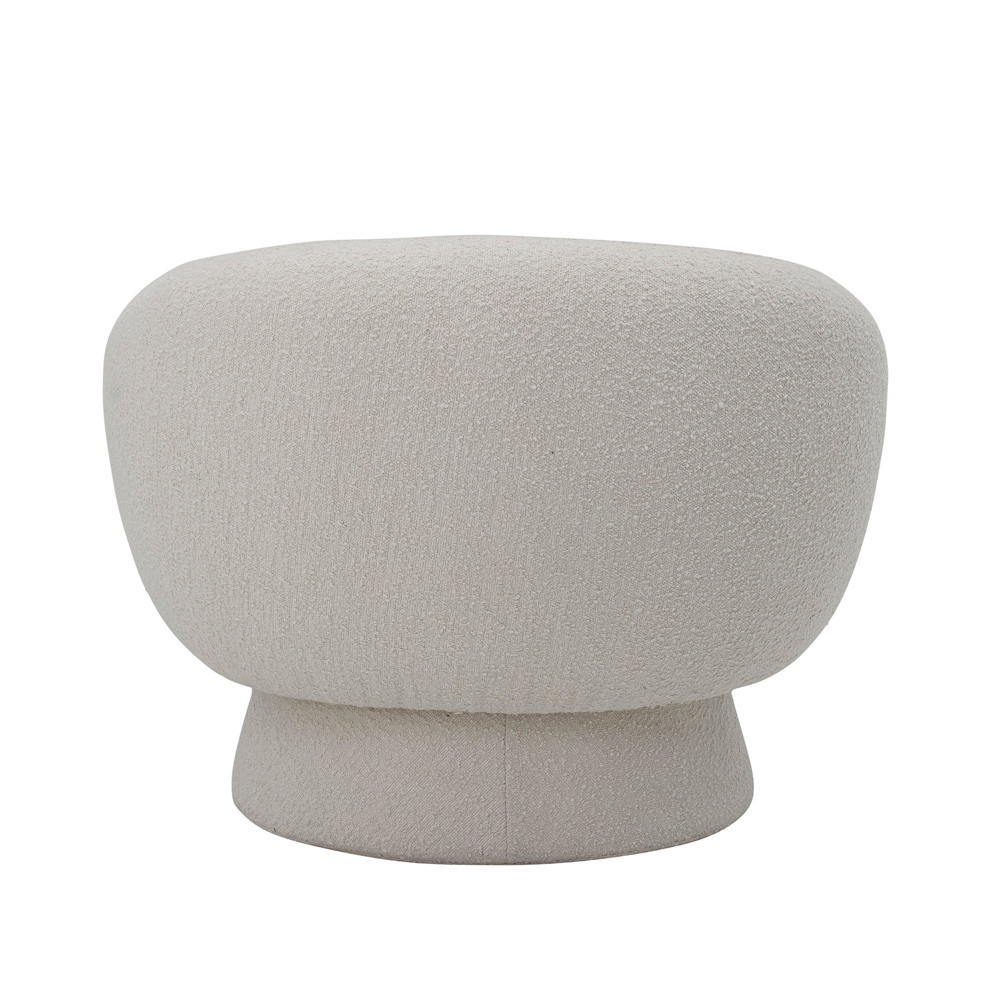 Bloomingville, Ted Lounge Chair, vit, polyester