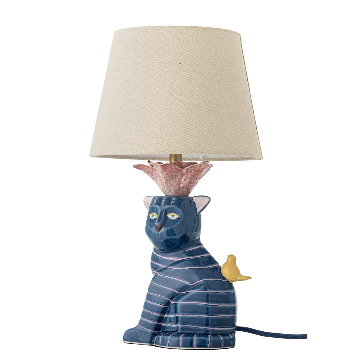 Bloomingville Eri bordslampa, multi, stengods (set om 2)
