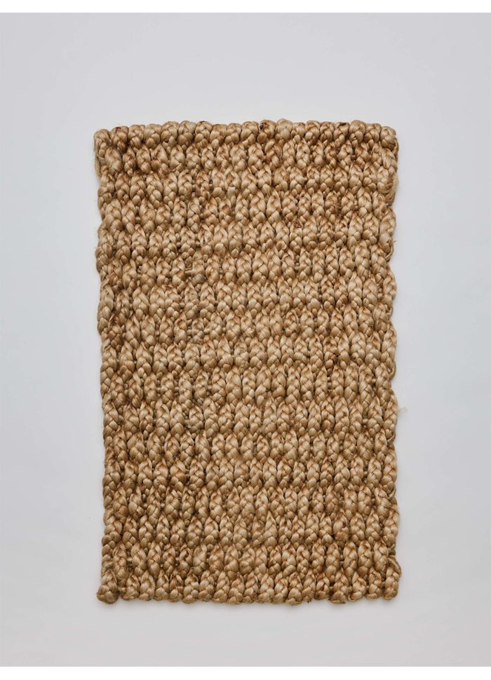 Handvävd jute dörrmatta natural, 45x75 cm