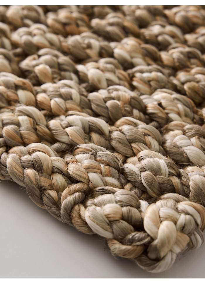 Braided jute dörrmatta multi colour, 45x75 cm