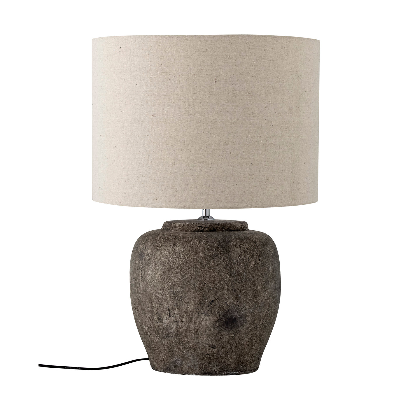 Bloomingville, Isabelle bordslampa, grå, stengods