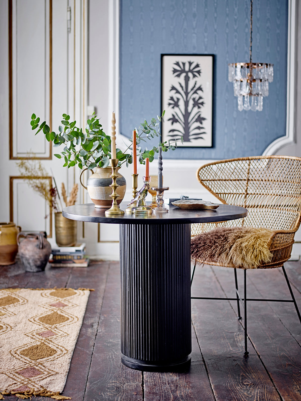 Bloomingville, Porto matbord, svart, FSC100%, mango®
