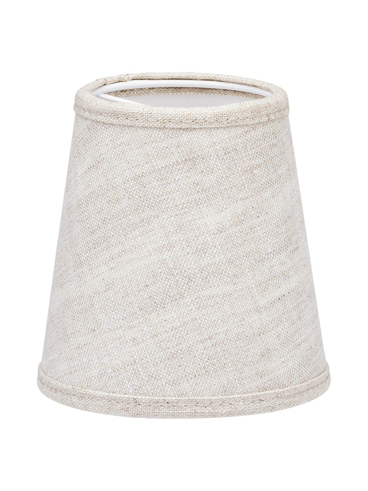 Queen Lampskärm – Lin natur/vit 10 cm