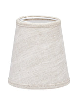 Queen Lampskärm – Lin natur/vit 10 cm