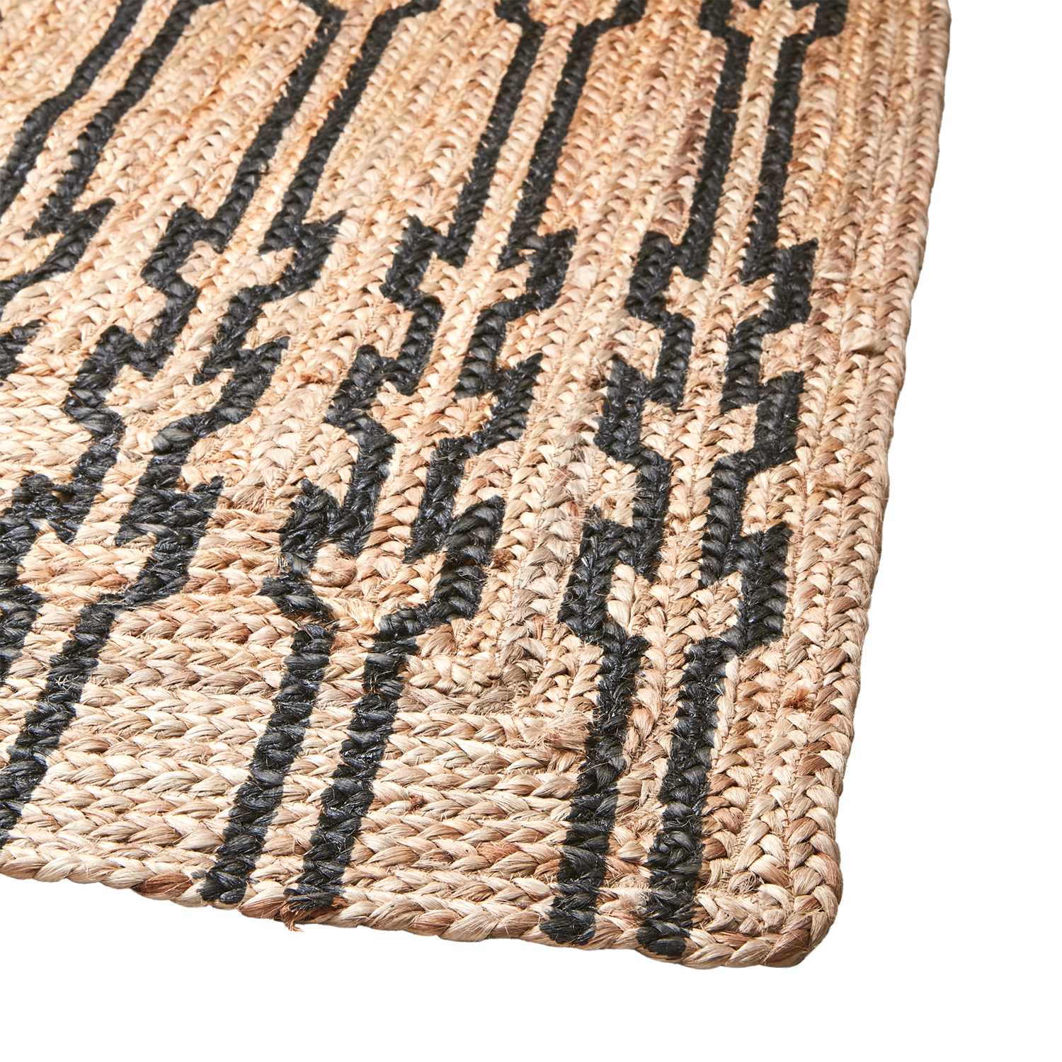 Affari of Sweden, JUNI Matta L, Natur/svart, 180x120 cm