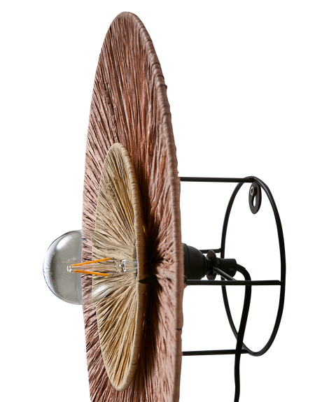 Affari of Sweden, LANDO Vägglampa, Brun/natur