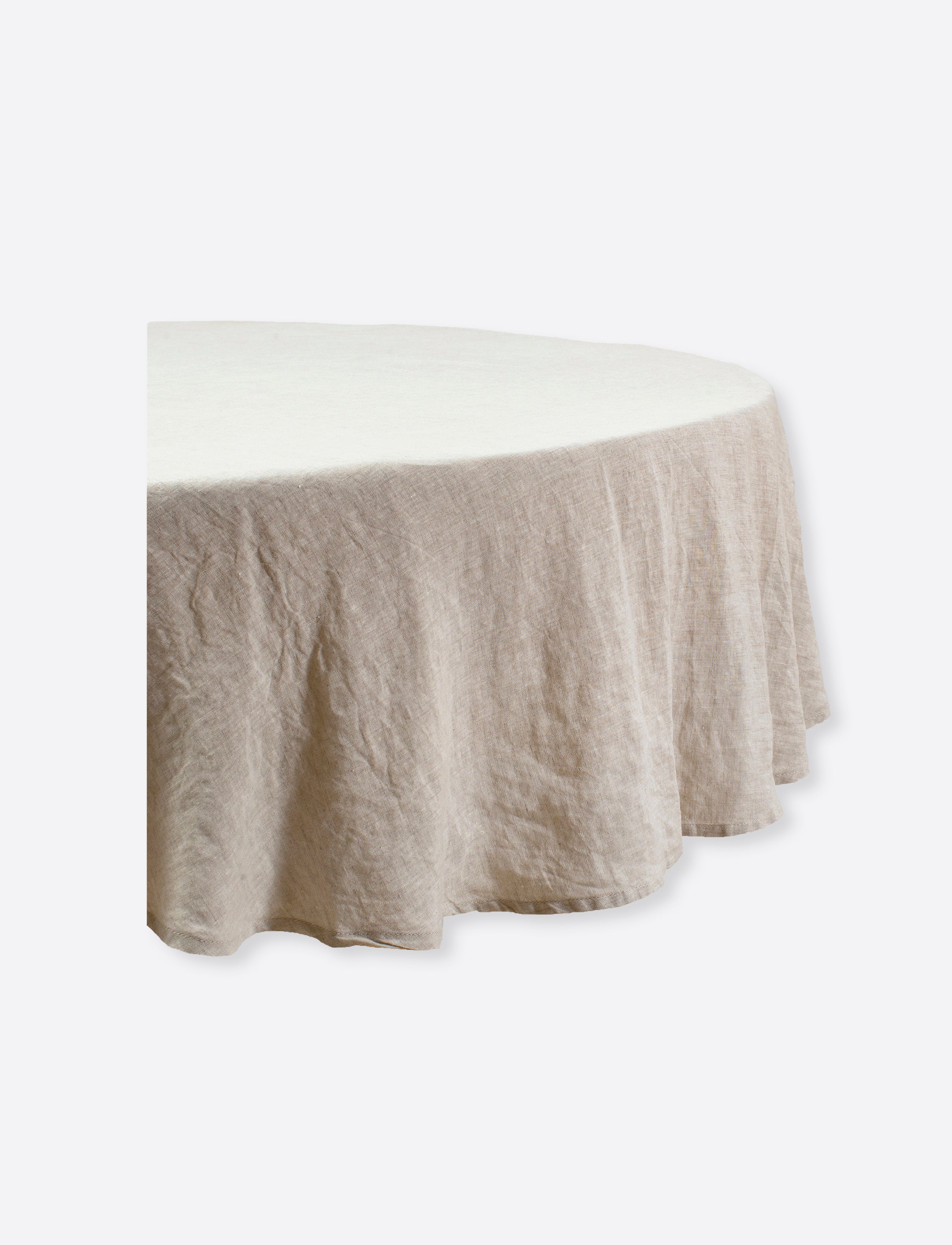 Sunrise Round Tablecloth Oatmeal 160 cm