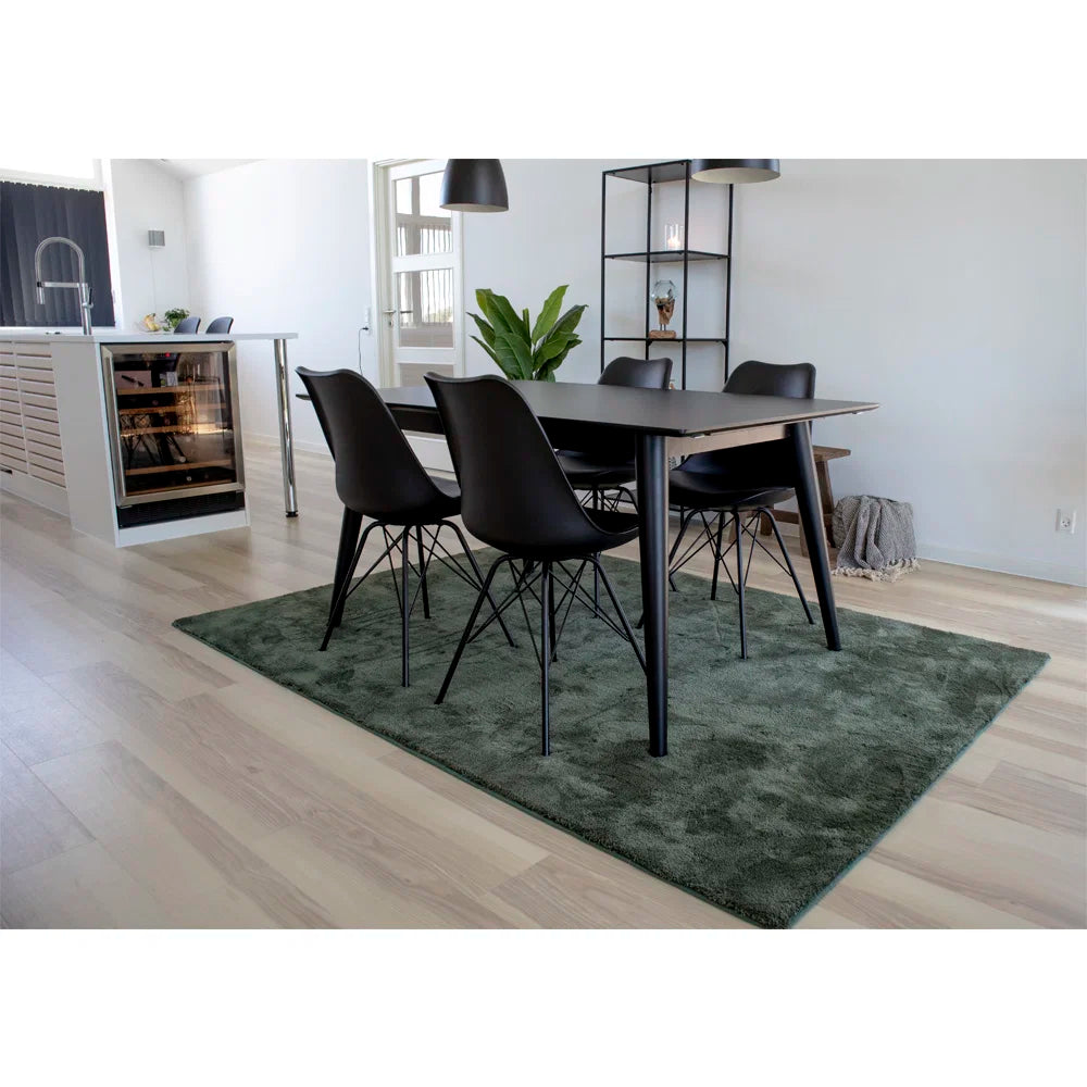 House Nordic, Oslo Matstol PU-läder Svart – set om 2