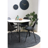 House Nordic, Oslo Matstol PU-läder Svart – set om 2