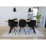 House Nordic, Oslo Matstol PU-läder Svart – set om 2