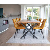 House Nordic, Middelfart Matstol Sammet Senapsgul – set om 2